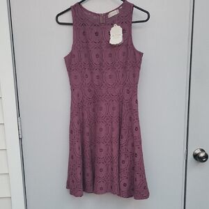 Altar'd State Mauve Lace Dress NWT Size S